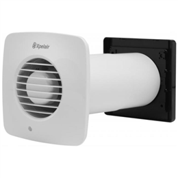 Xpelair 93026AW Square Fan c/w Timer DX100TS