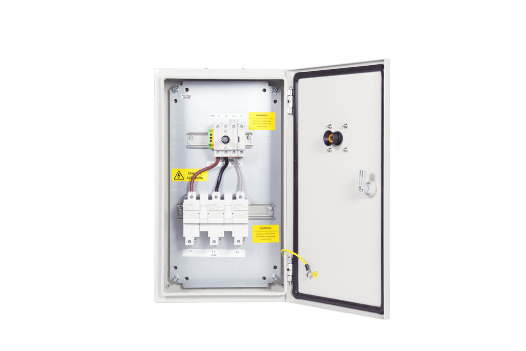 Fusebox TPNFS063 63A TP&N Metal Fused Switch with Door Interlock IP65