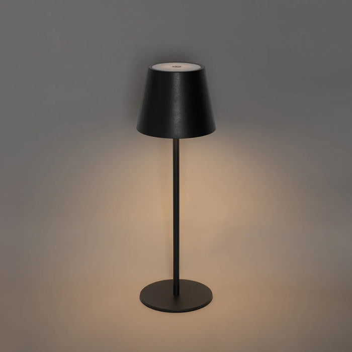 Table lamp V-TAC LED Black Square Rechargeable Portable USB Dimmable Light