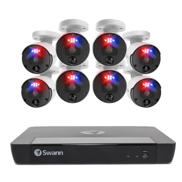 Swann 16 Channel 12MP NVR 6K Mega HD Security System - 8x Camera NVR System