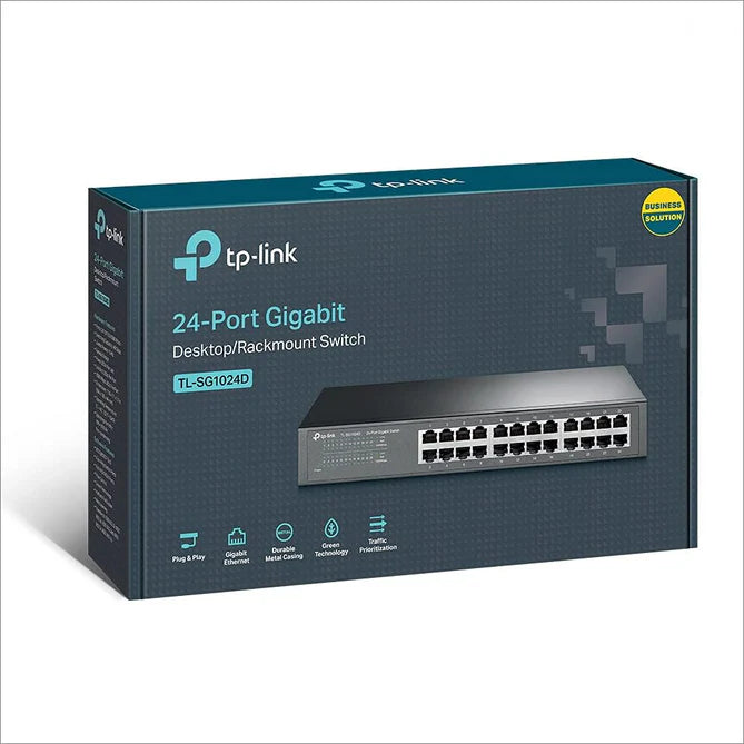 tp-link 24-Port Gigabit Desktop/Rackmount Network Switch - TL-SG1024D