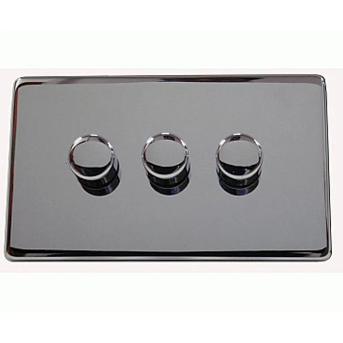 Crabtree Platinum 7250-D3-BKN 3 Gang Dimmer Black Nickel