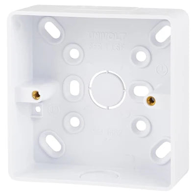 Univolt SFR1-LSF Single 32mmDeep Surface Box - Round Edges — PU ...