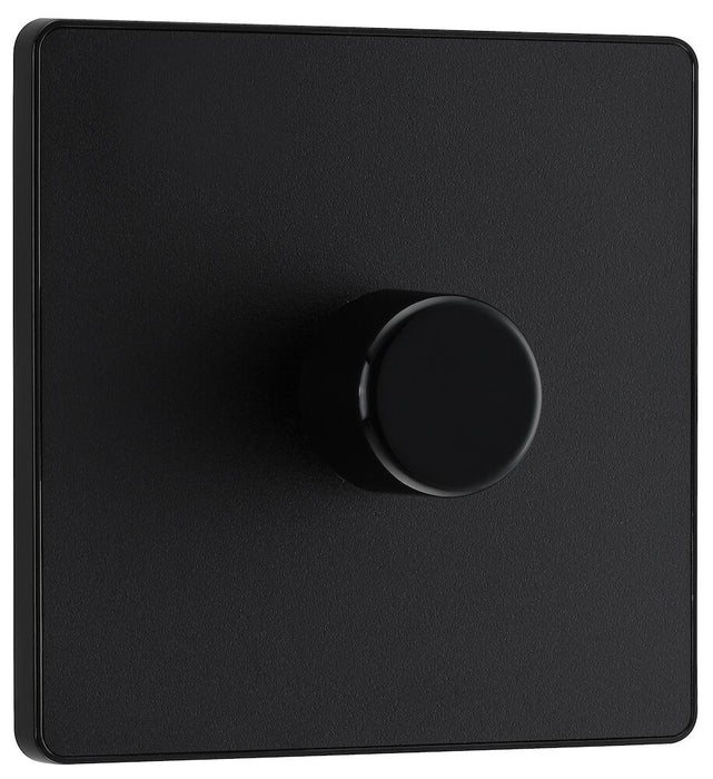 BG Evolve Matt Black 1G Dimmer Switch PCDMB81B