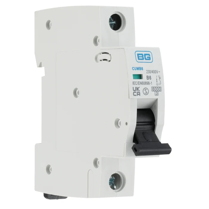 BG Circuit Protection B Curve MCB 6A CUMB6