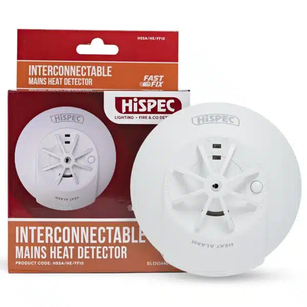 HSSA/HE/FF10 -  Interconnectable Fast Fix Mains Heat Detector