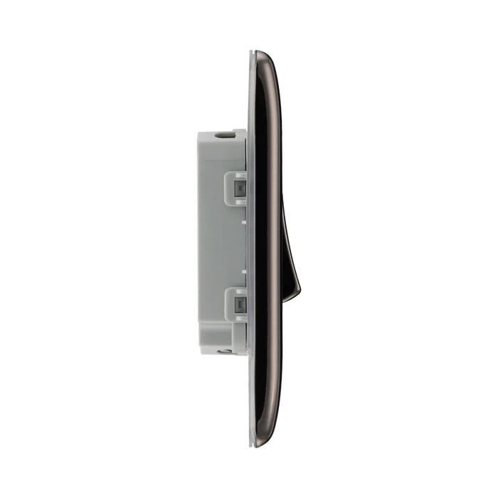 BG Nexus Metal Black Nickel 2G 2W Light Switch NBN42