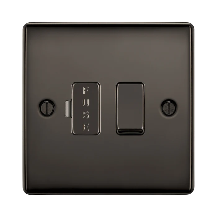BG Nexus Metal Black Nickel 13A Switched Spur NBN50