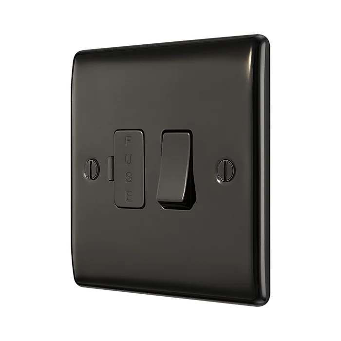 BG Nexus Metal Black Nickel 13A Switched Spur NBN50