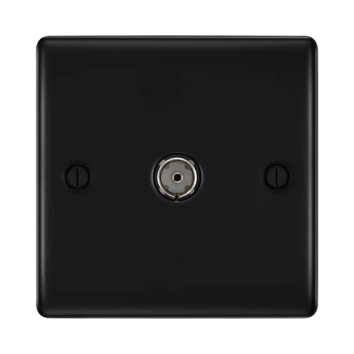 BG Nexus Metal Matt Black Co-axial Socket NFB60