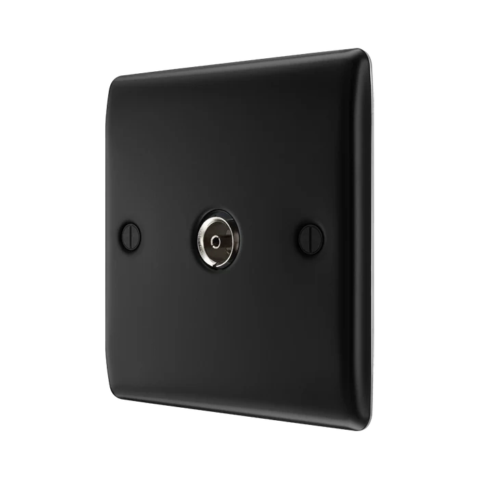 BG Nexus Metal Matt Black Co-axial Socket NFB60