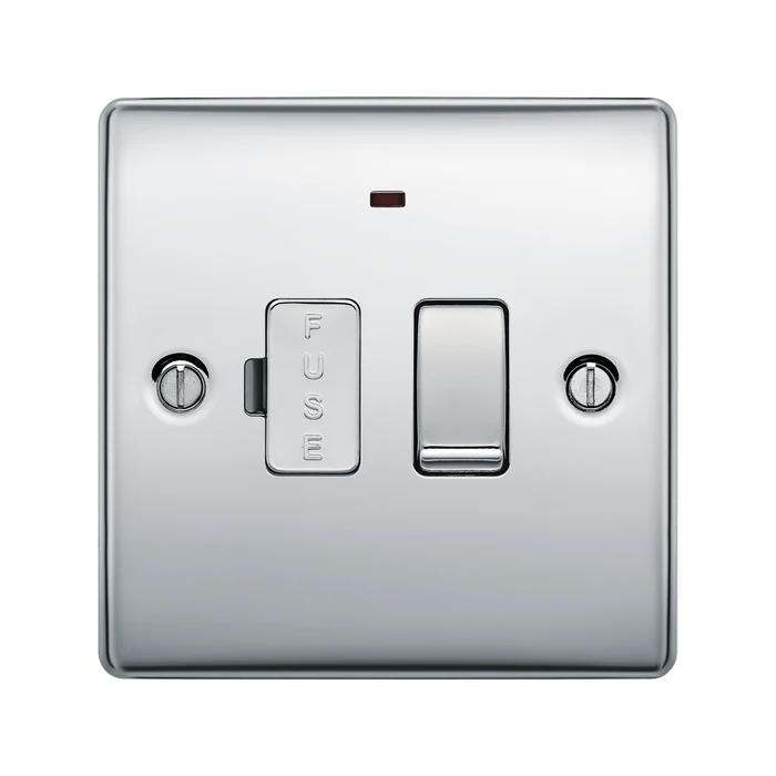 BG Nexus Metal Polished Chrome 13A Switched Spur with Neon NPC52