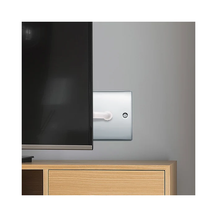 BG Nexus Metal Polished Chrome Co-axial Socket NPC60