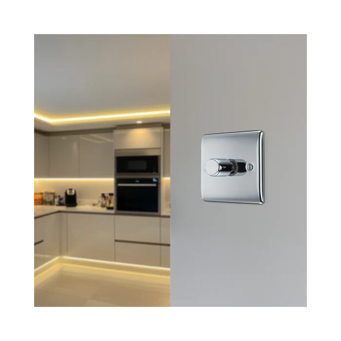 BG Nexus Metal Polished Chrome 1G Dimmer Switch NPC81