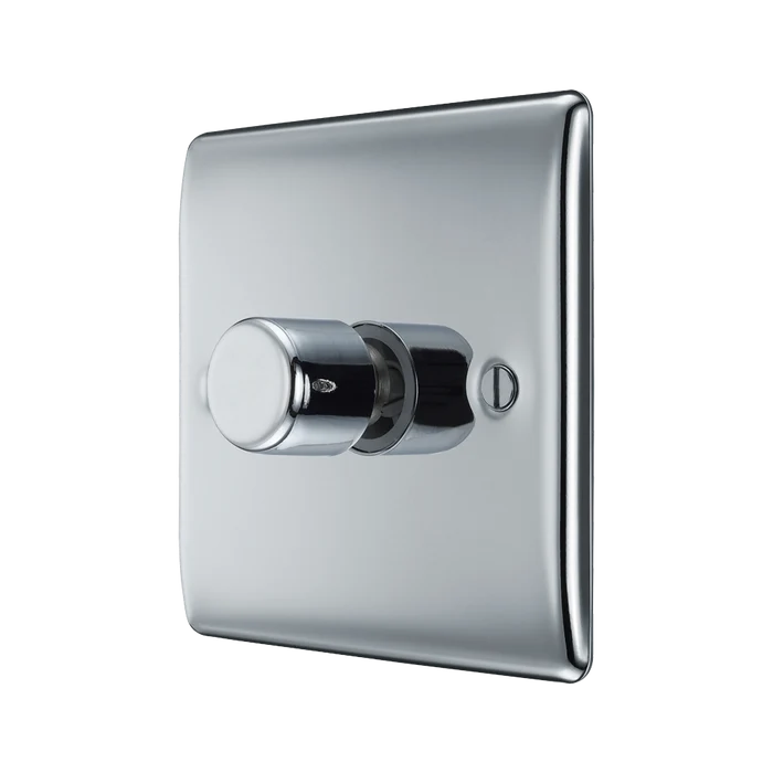 BG Nexus Metal Polished Chrome 1G Dimmer Switch NPC81