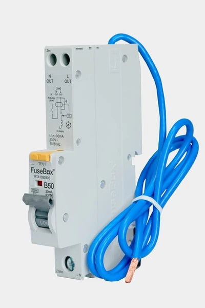 Fusebox RTA105030B RCBO, 50A 30mA 10kA Type A Curve B for 3 Phase