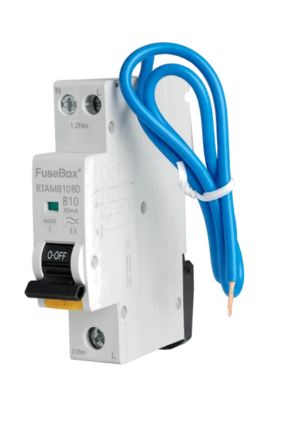 Fusebox RTAMB10BD Bi-Directional MINI 10A B RCBO 1P+N (sw) 30mA 6kA