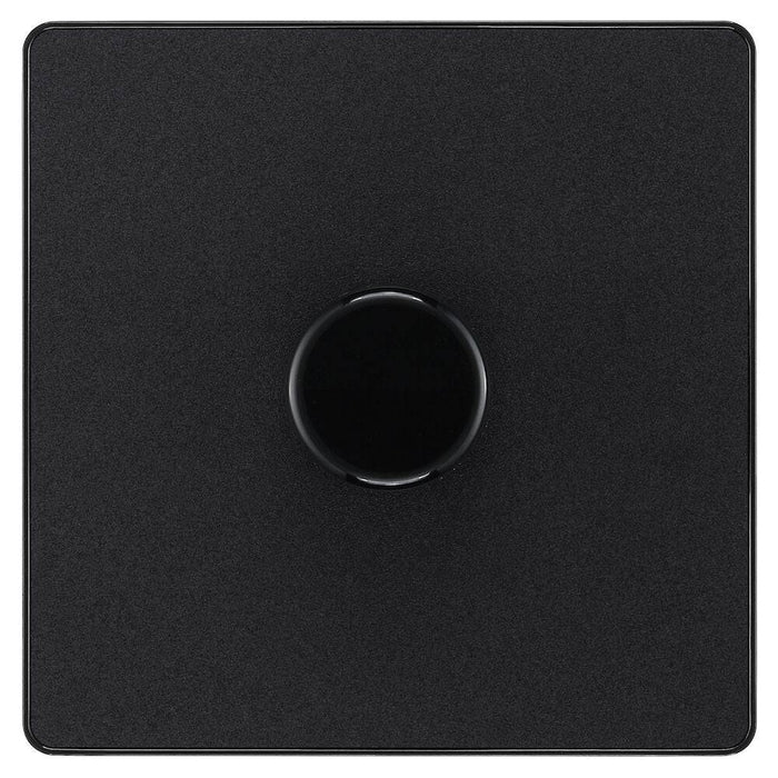 BG Evolve Matt Black 1G Dimmer Switch PCDMB81B