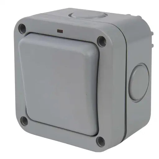 BG Storm Weatherproof 1G 2W Light Switch WP12