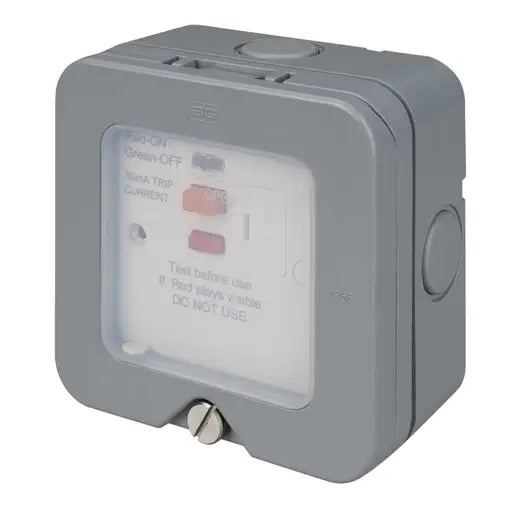 BG 13A Latching Type A RCD Fused Spur Weatherproof IP66 WP55ARCD