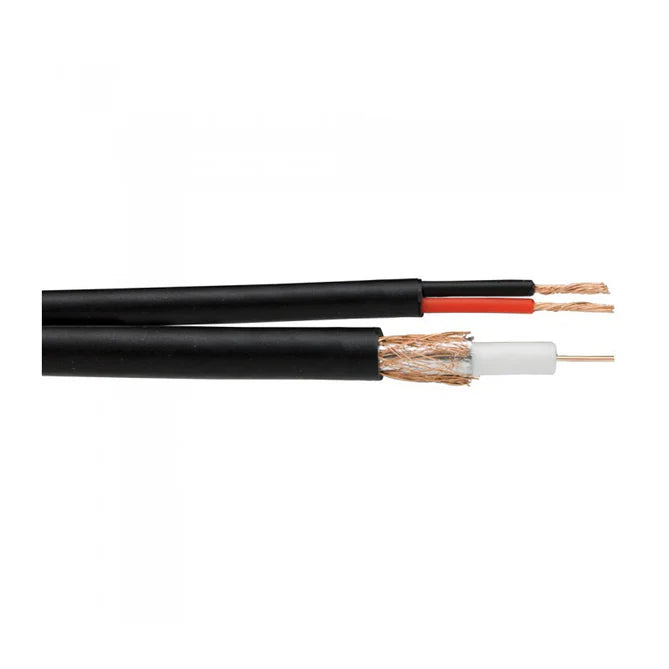 RG59 + 2 Core CCTV Coax Cable (Shotgun) 100m - PU Electrical Wholesaler Ltd