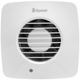 Xpelair 93026AW Square Fan c/w Timer DX100TS