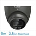 Eagle 5MP Fixed Lens Starlight HDCVI Full Colour Turret Camera (Grey) - DVR - PU Electrical Wholesaler Ltd