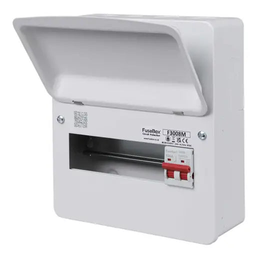 Fusebox 8 Way Consumer Unit with 100A Main Switch - F3008M