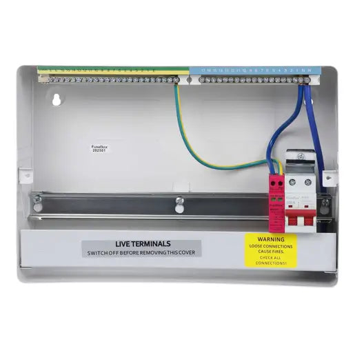 Fusebox 15 Way Consumer Unit with 100A Main Switch and Type 2 SPD - F3015MZ