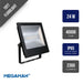 MEGAMAN Tott 24W LED Floodlight - Black 400k, 2300lm, IP65 Slim Surface Mounted LED Flood - PU Electrical Wholesaler Ltd