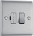 BG NBS50 Nexus Metal Brushed Steel Switched 13A Fused Connection Unit - PU Electrical Wholesaler Ltd