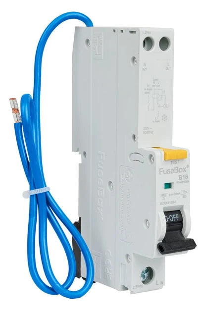 Fusebox RTA061630B 16A RCBO 6kA 1 pole (B CURVE) Type A
