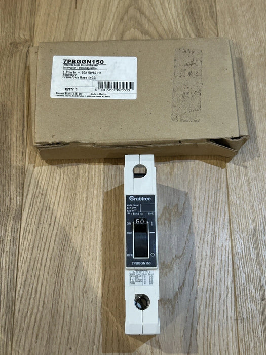 Crabtree 7PBGGN150 50A SP G Frame MCCB